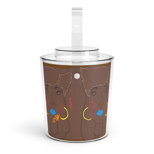 Ice Bucket with Tongs