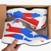 243. High-Top Leather Basketball Sneakers - White