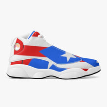 243. High-Top Leather Basketball Sneakers - White