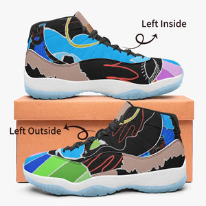 522.  AJ11 Basketball Sneakers -Blue Sole