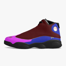 326. Black Sole High-Top Leather Basketball Sneakers