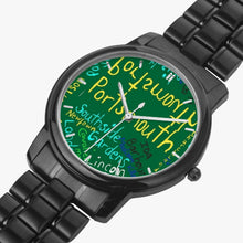 154. Folding Clasp Type Stainless Steel Quartz Watch (With Indicators)