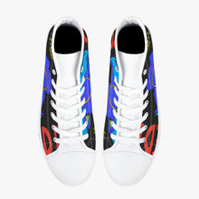 179. Classic High-Top Canvas Shoes - White/Black