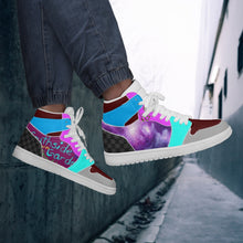 236. New High-Top Leather Sneakers - White