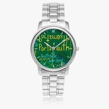 154. Folding Clasp Type Stainless Steel Quartz Watch (With Indicators)