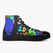 286. New High-Top Canvas Shoes - Black