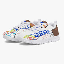 216. Kids' Lightweight Mesh Sneakers - White