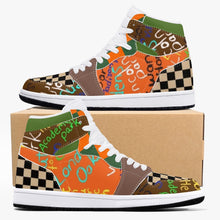 352. New Black High-Top Leather Sneakers