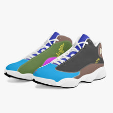 243. High-Top Leather Basketball Sneakers - White