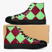 286. New High-Top Canvas Shoes - Black