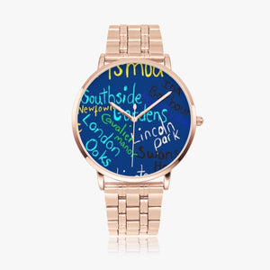 273. Instafamous Steel Strap Quartz watch