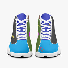 243. High-Top Leather Basketball Sneakers - White