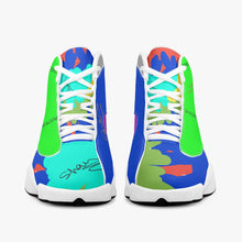 243. High-Top Leather Basketball Sneakers - White