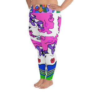 All-Over Print Plus Size Leggings