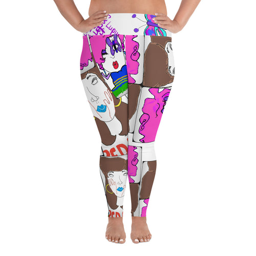 All-Over Print Plus Size Leggings