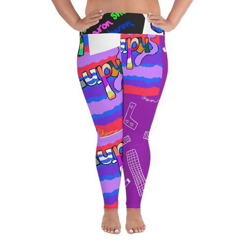 All-Over Print Plus Size Leggings