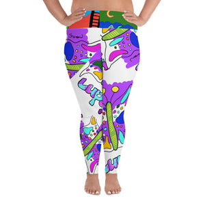 All-Over Print Plus Size Leggings