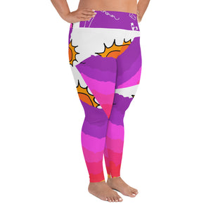 All-Over Print Plus Size Leggings