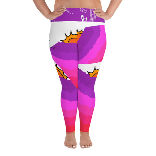 All-Over Print Plus Size Leggings