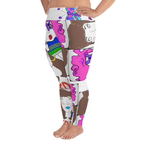 All-Over Print Plus Size Leggings