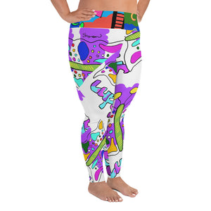 All-Over Print Plus Size Leggings