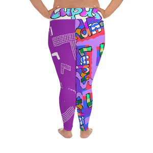 All-Over Print Plus Size Leggings