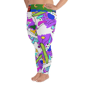 All-Over Print Plus Size Leggings