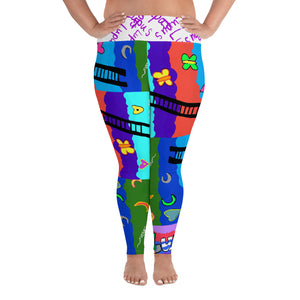 All-Over Print Plus Size Leggings