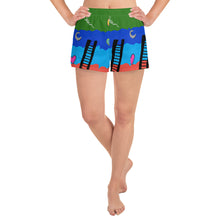 All-Over Print Women's Athletic Short Shorts