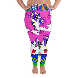 All-Over Print Plus Size Leggings